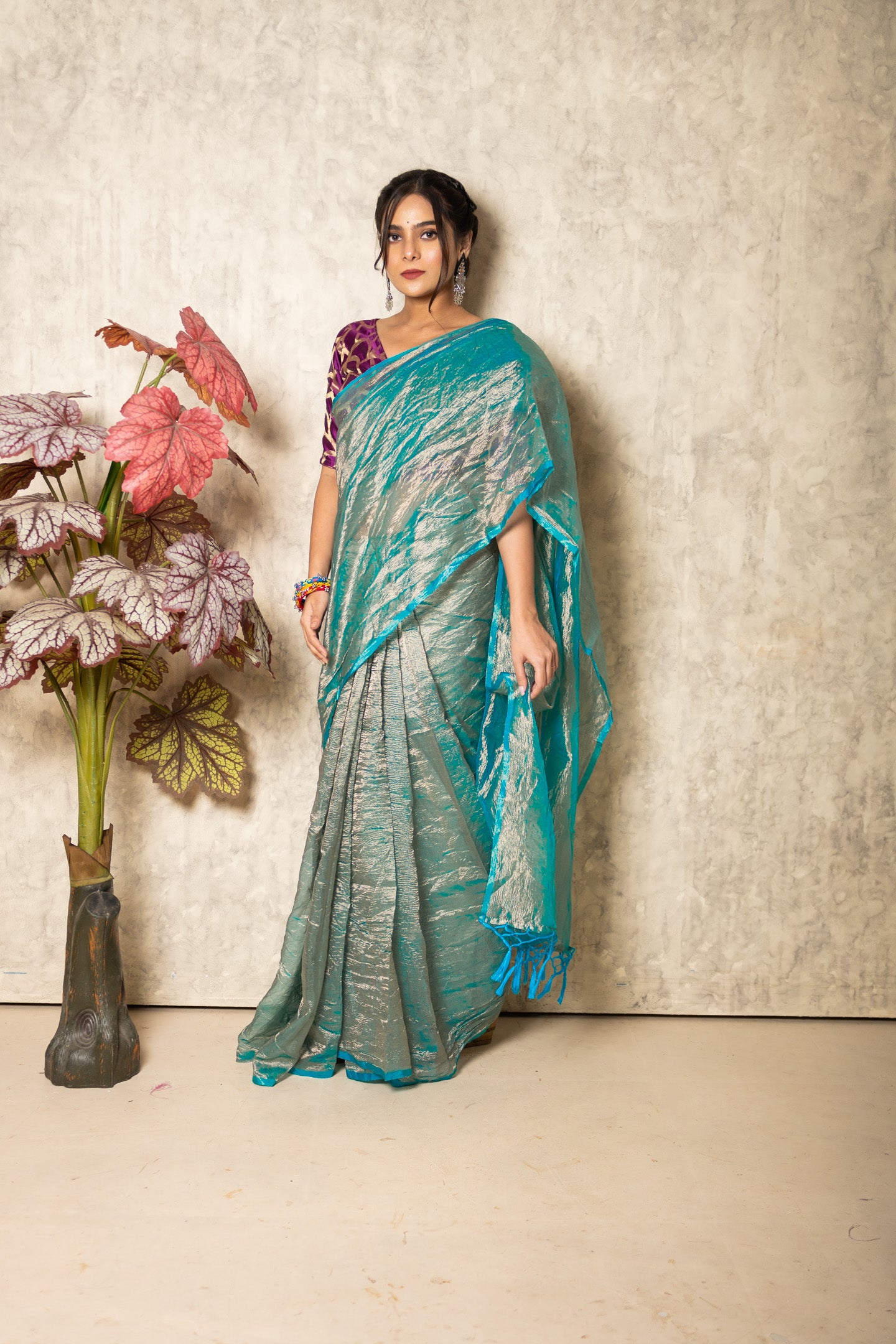 CrinkleGlow Delight Saree