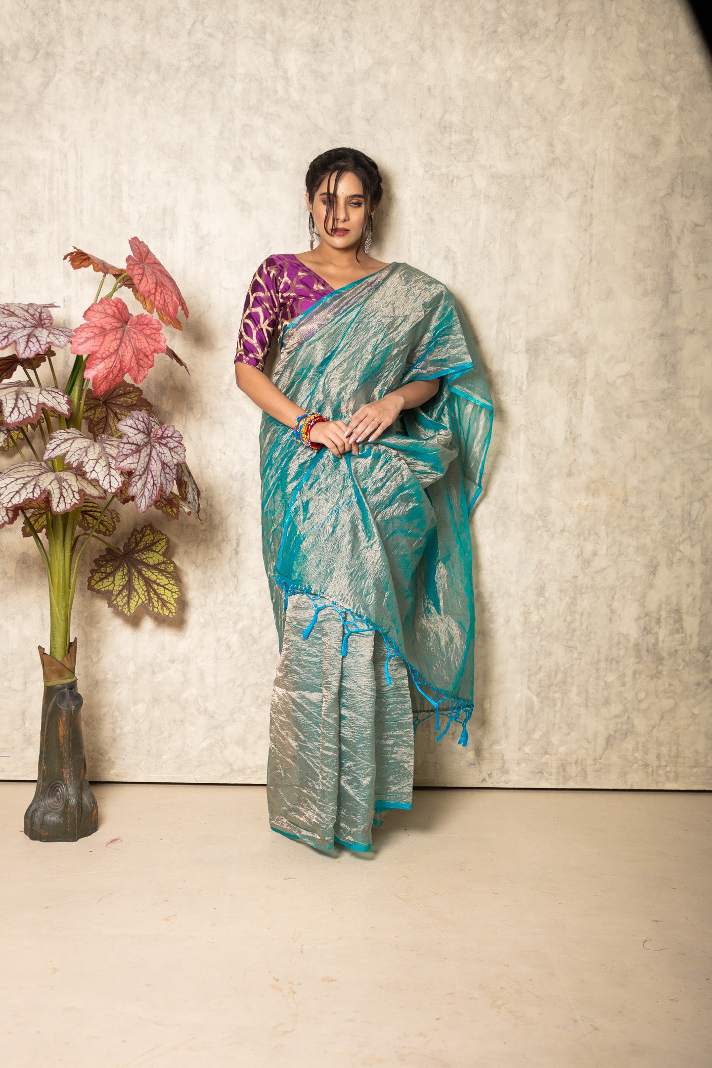 CrinkleGlow Delight Saree