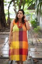 Sharat Gamcha Weave Sheath Dress