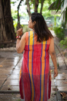 Sharat Gamcha Weave Sheath Dress