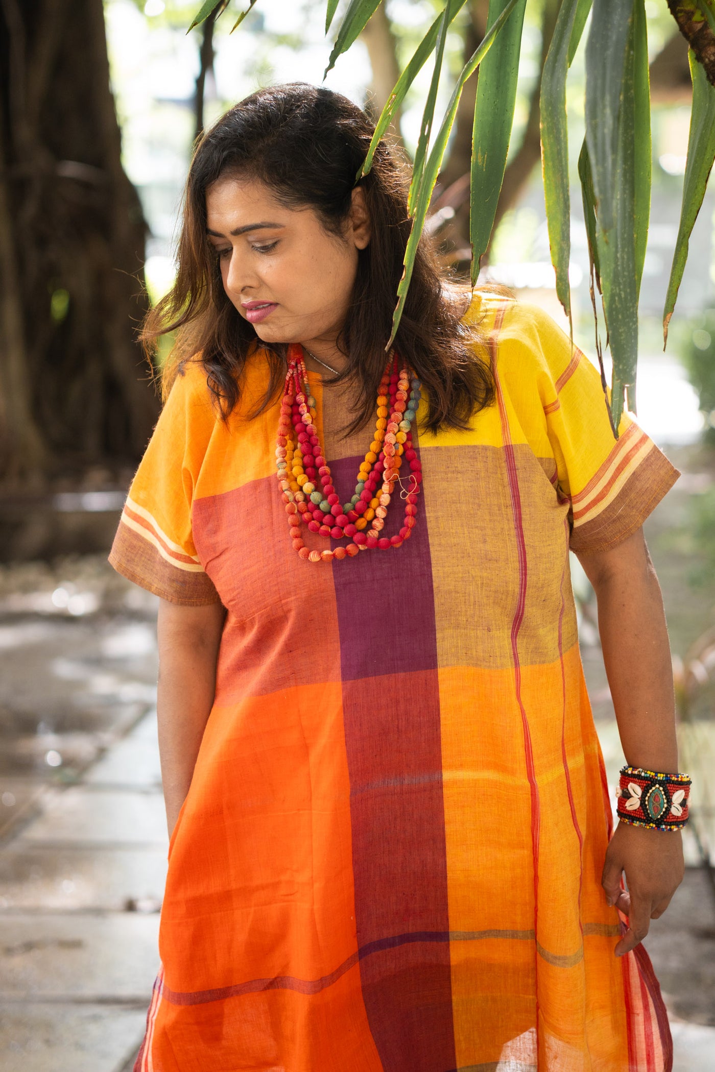 Sonali Gamcha Weave Shift Dress