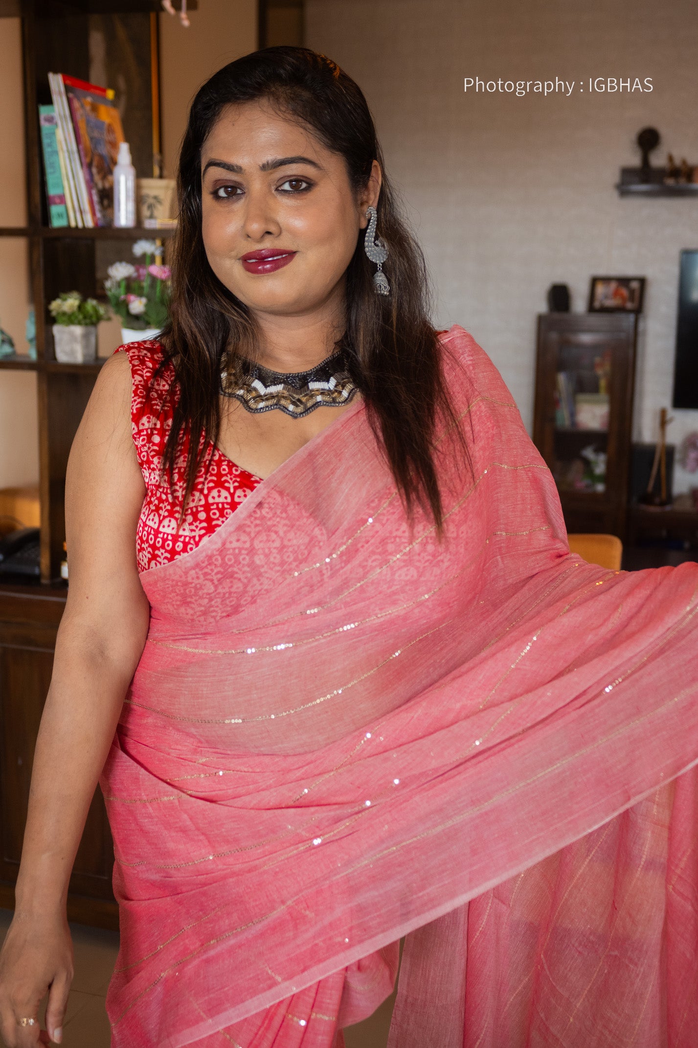 Rose Sitara Saree