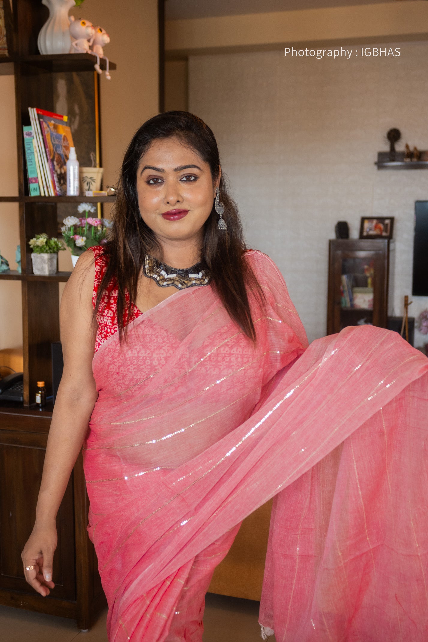 Rose Sitara Saree