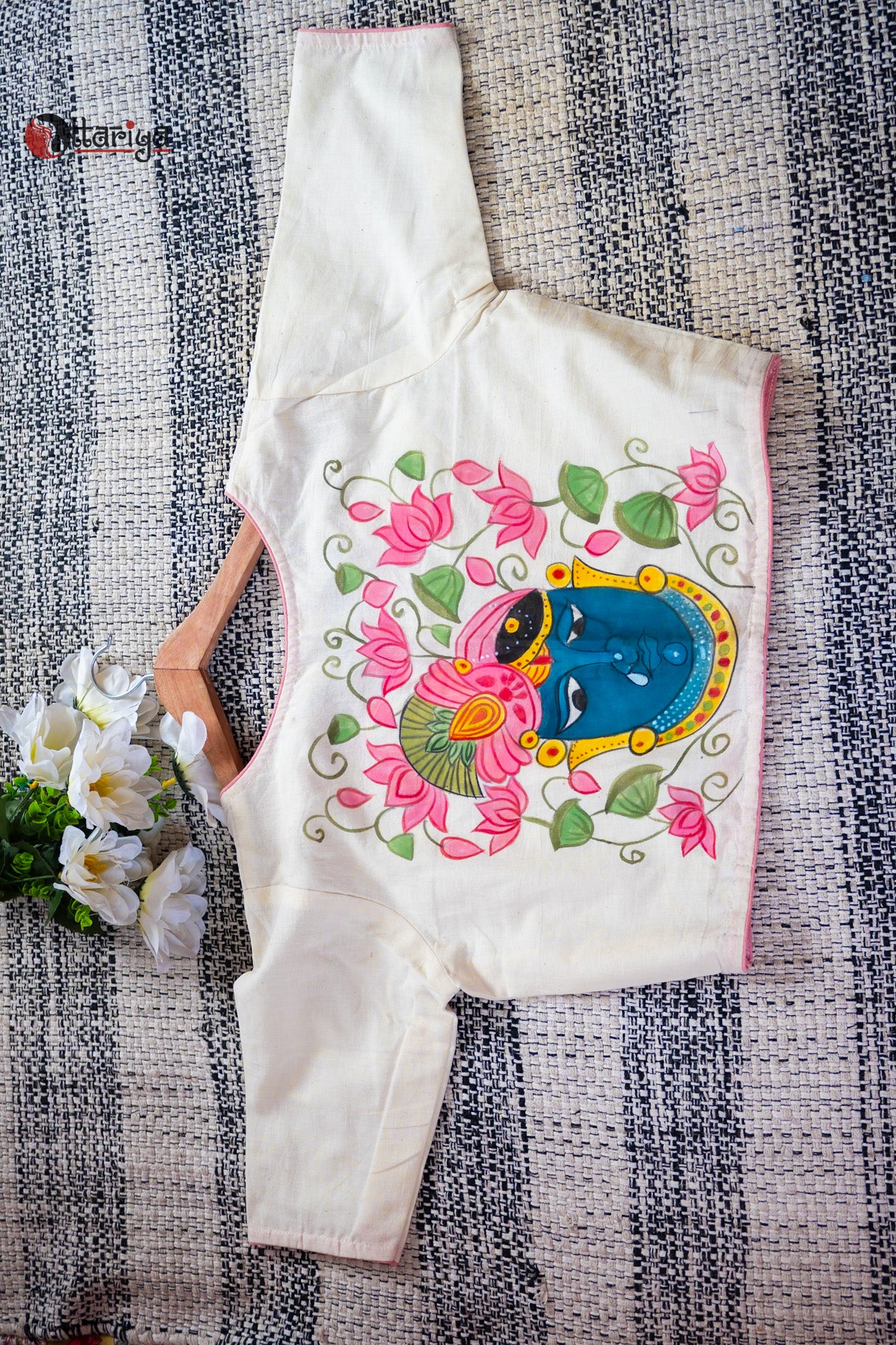 Madhura’s hand painted blouse
