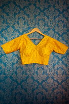 Yellow blouse - Uttariya