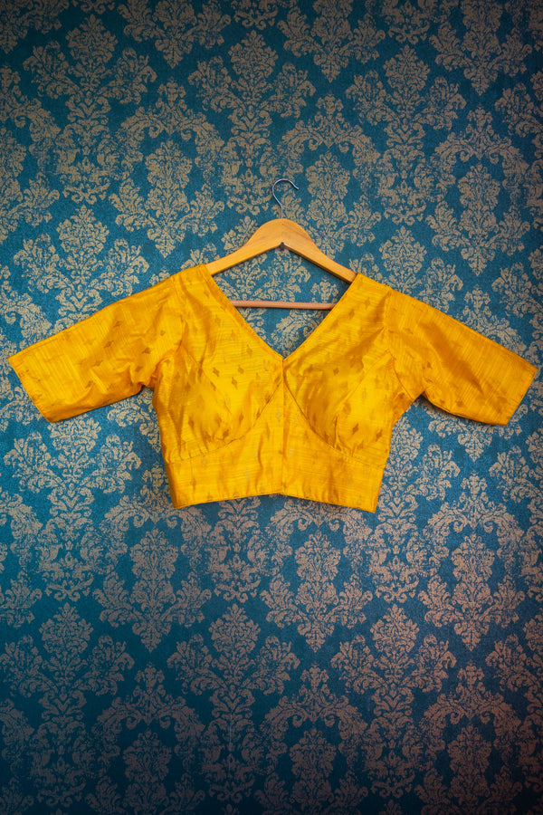 Yellow blouse - Uttariya
