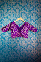 Berry Banarasi blouse - Uttariya