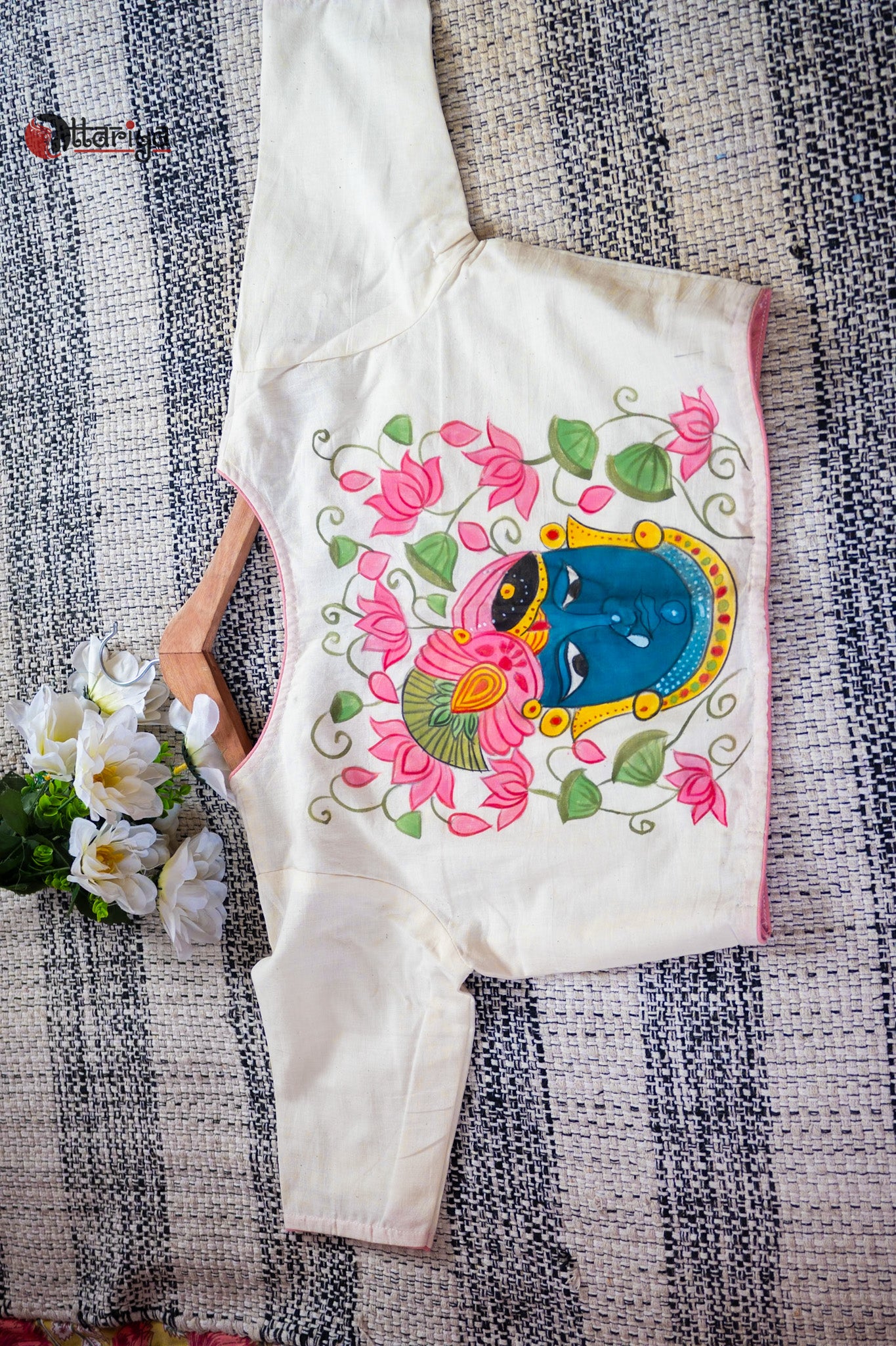 Madhura’s hand painted blouse