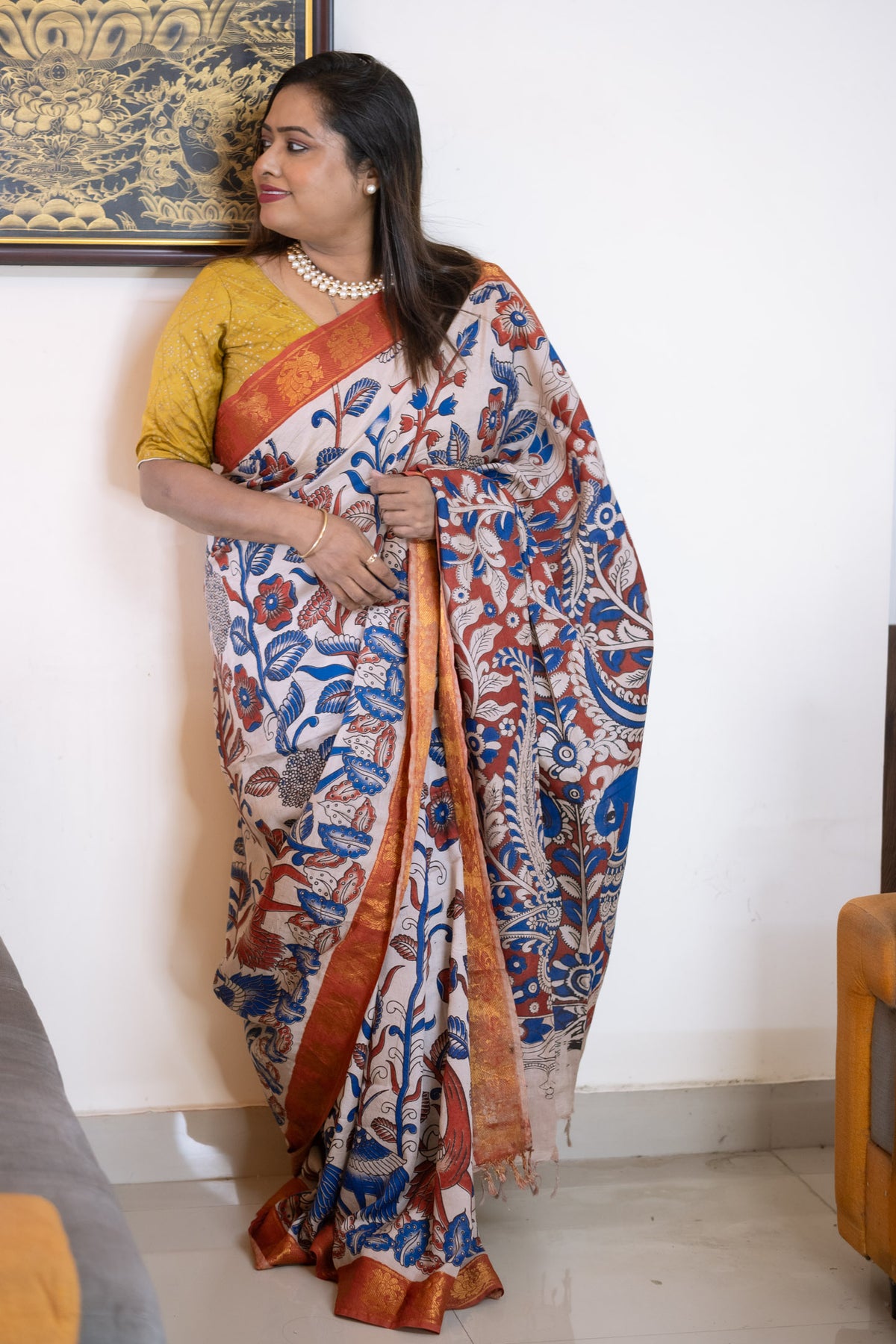 Silk Saree moha - Uttariya