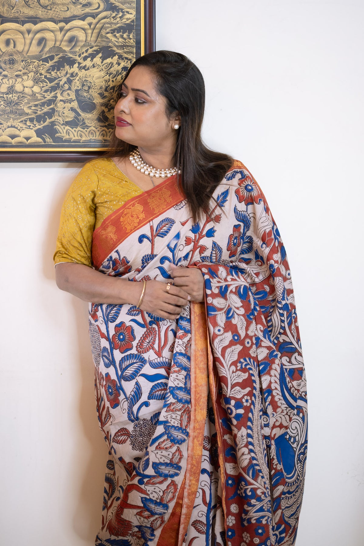 Silk Saree moha - Uttariya
