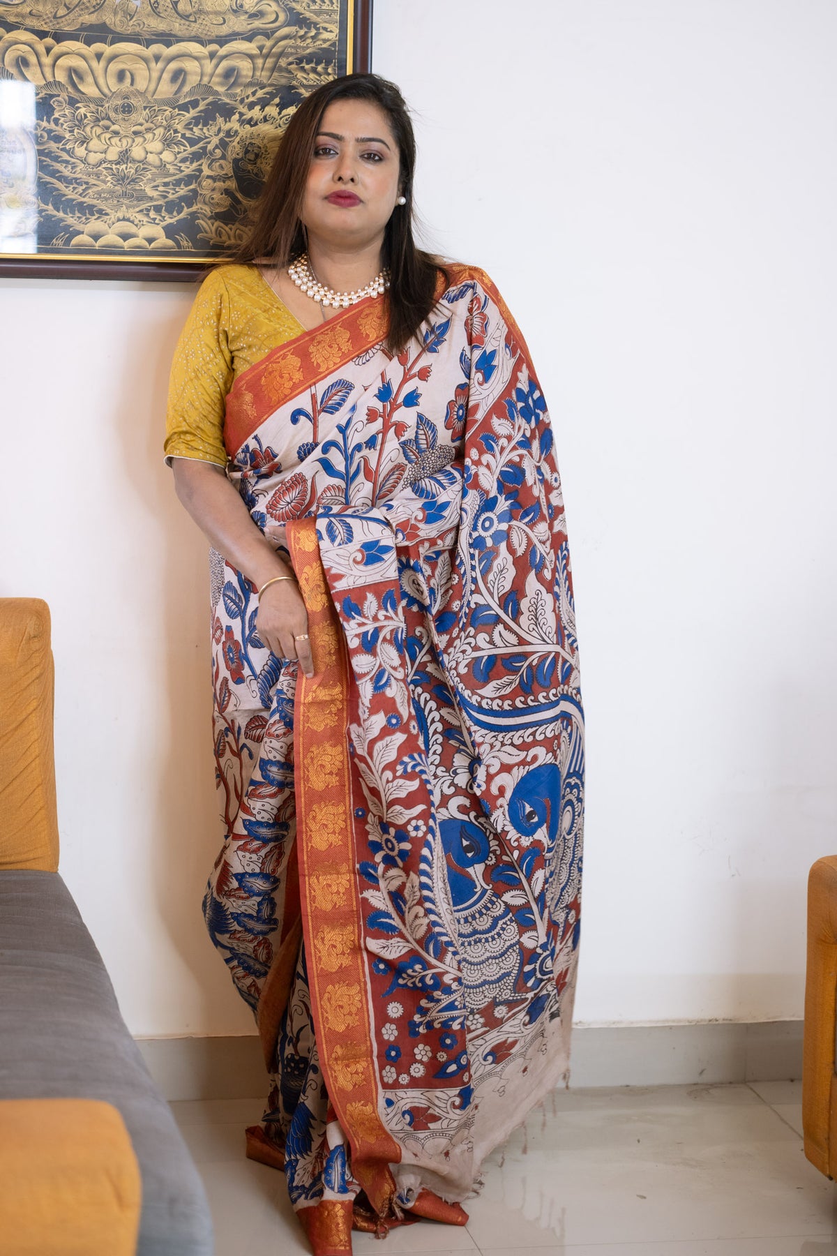 Silk Saree moha - Uttariya