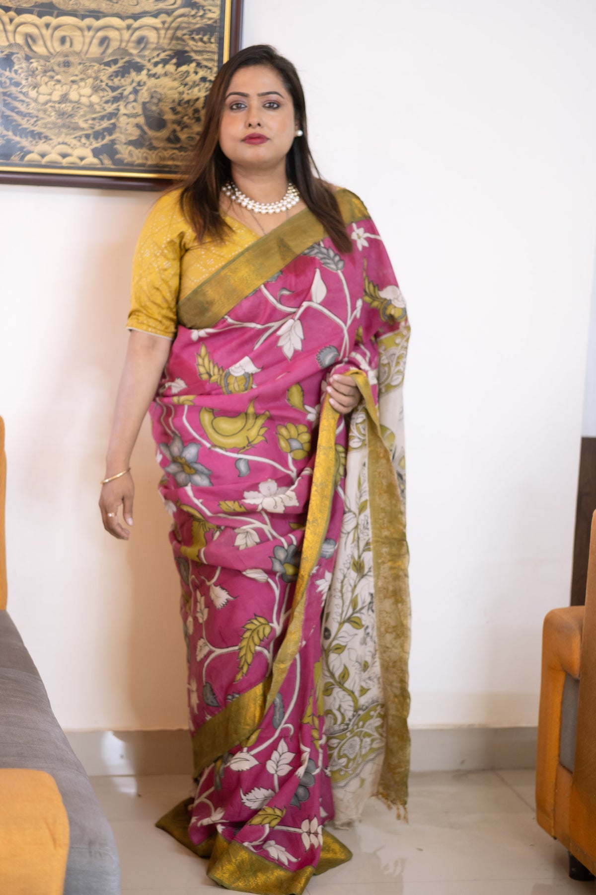 Silk Saree riya - Uttariya