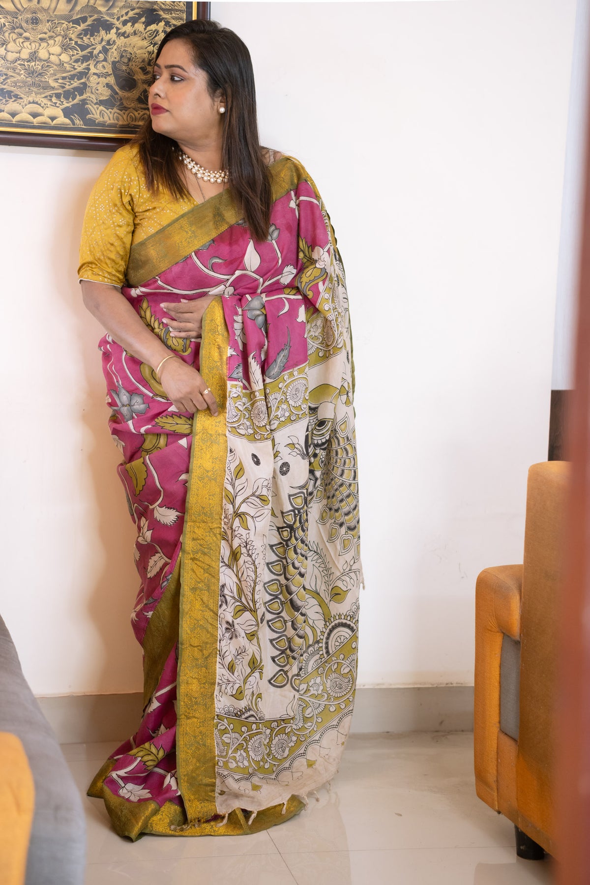 Silk Saree riya - Uttariya