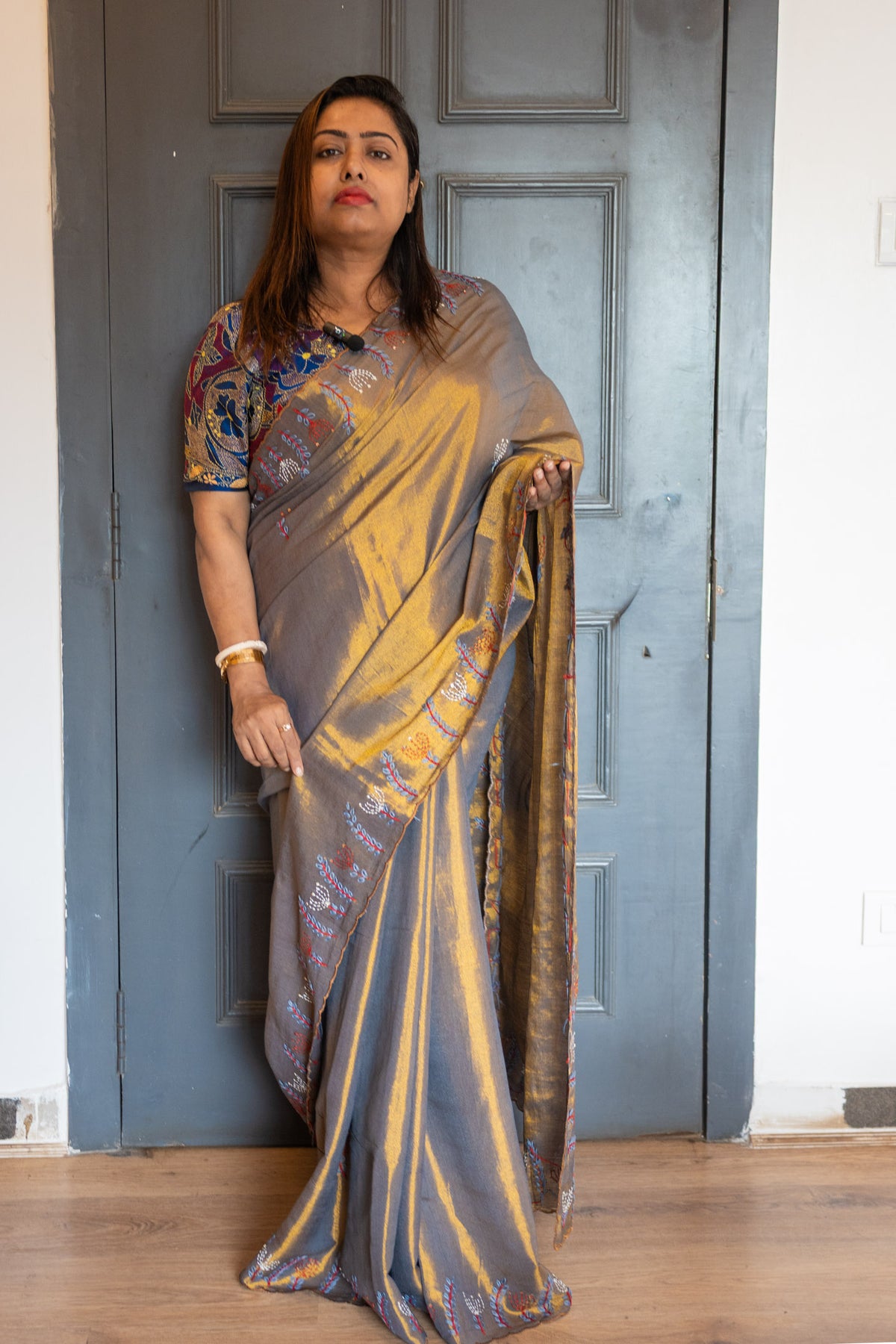 Godhuli Silk Linen Saree