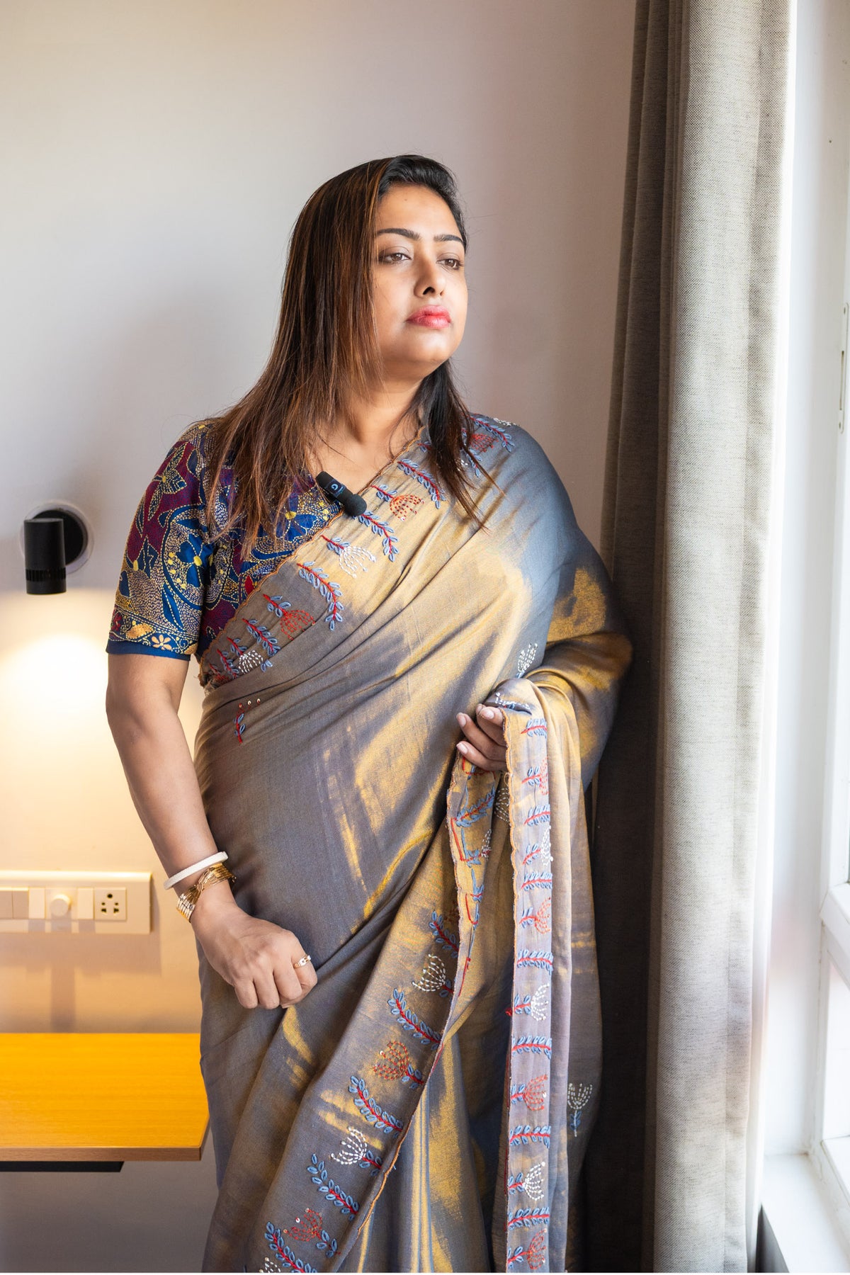 Godhuli Silk Linen Saree