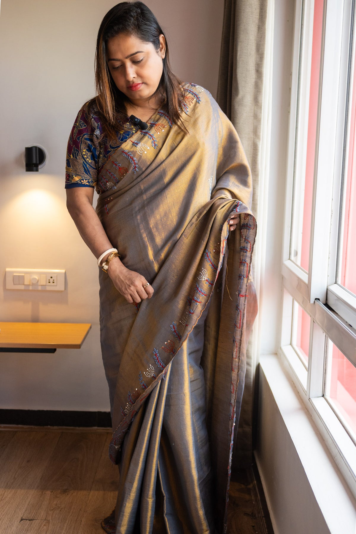 Godhuli Silk Linen Saree