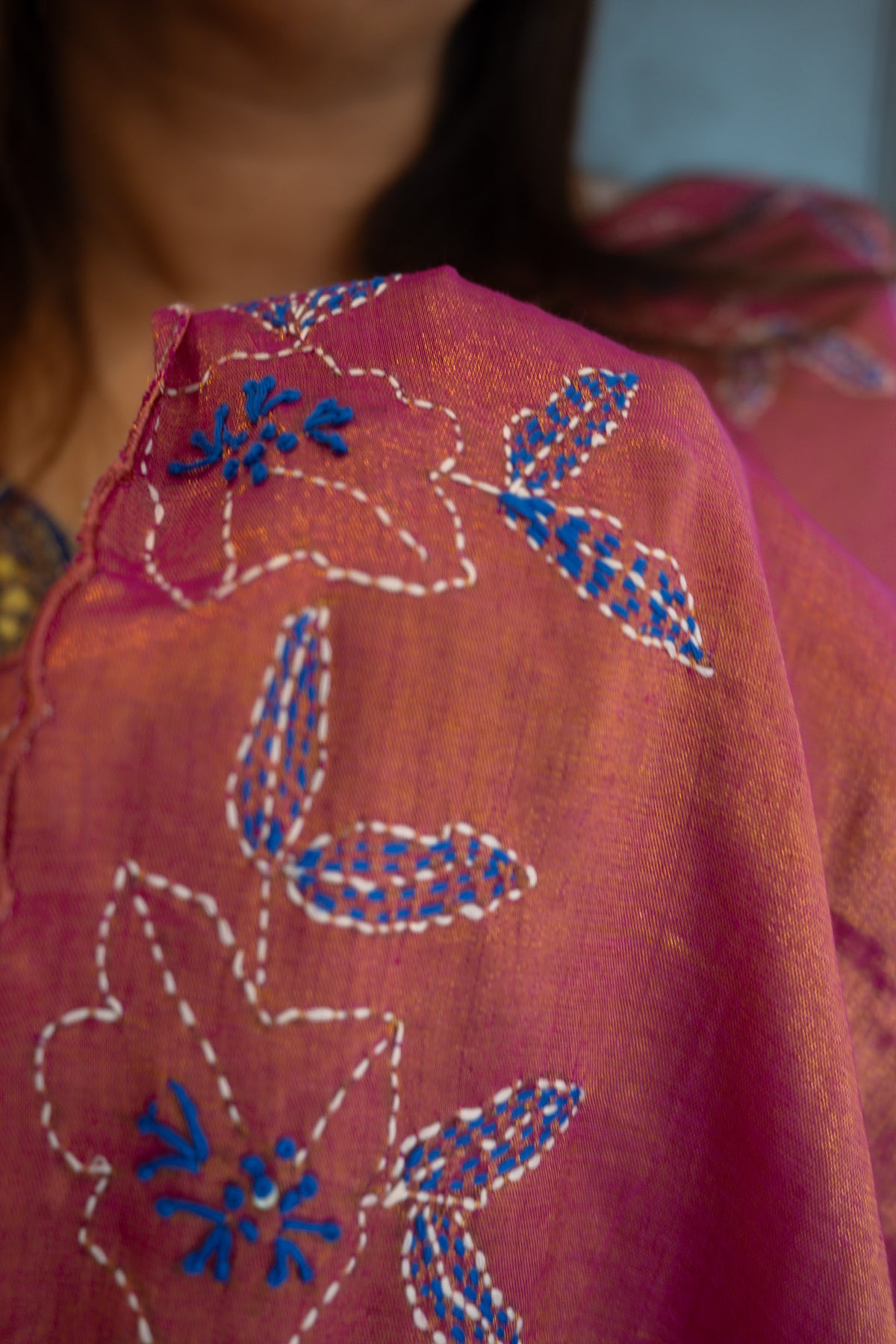 Ushoshi Silk Linen Saree
