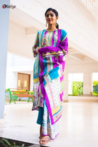 Pashmina Elegance Cotton Suit - Uttariya