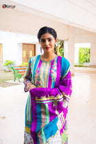 Pashmina Elegance Cotton Suit - Uttariya