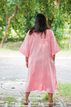 Pallavi — Embroidered Linen  Dress - Uttariya