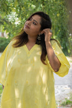 Dipta Embroidered Linen Dress - Uttariya