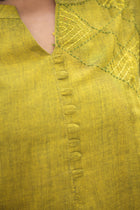 Haimanti Handwoven Linen spun Kurta - Uttariya
