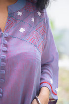 Neelima — Hand-Embroidered Linen Cotton Kurta