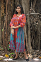 Tapti — Handwoven Gamcha Cotton Dress - Uttariya