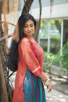 Tapti — Handwoven Gamcha Cotton Dress - Uttariya