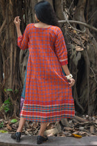 Tapti — Handwoven Gamcha Cotton Dress - Uttariya