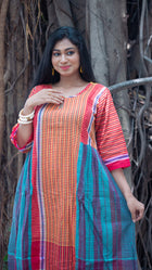 Phagun — Handwoven Gamcha Cotton Dress - Uttariya