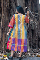 Phagun — Handwoven Gamcha Cotton Dress - Uttariya