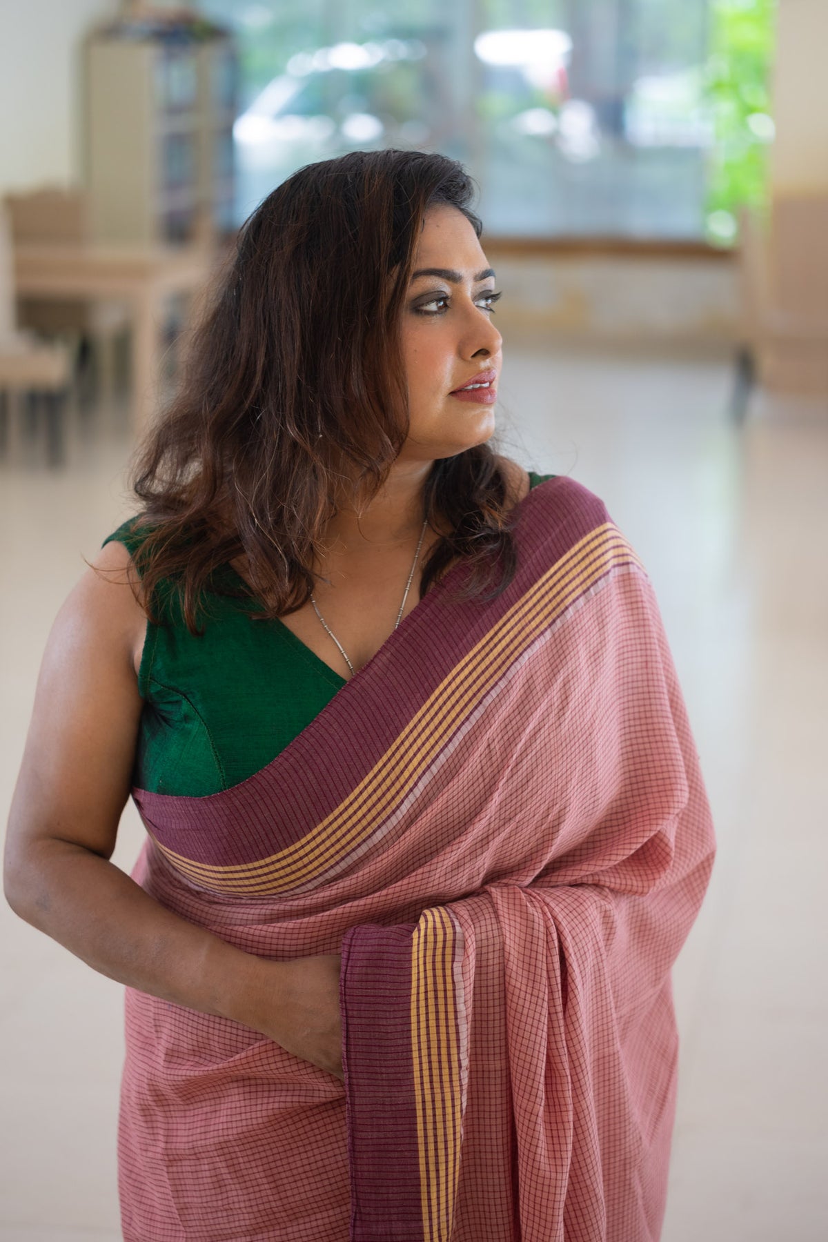 Mahima gamcha Saree