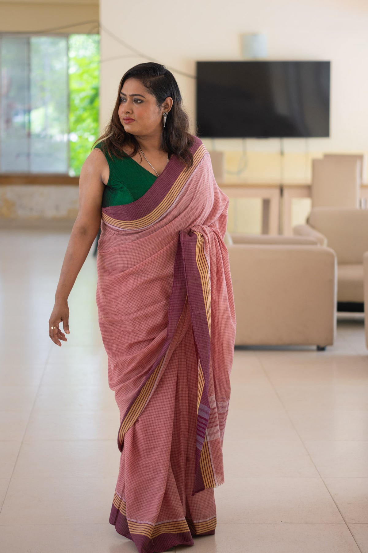 Mahima gamcha Saree