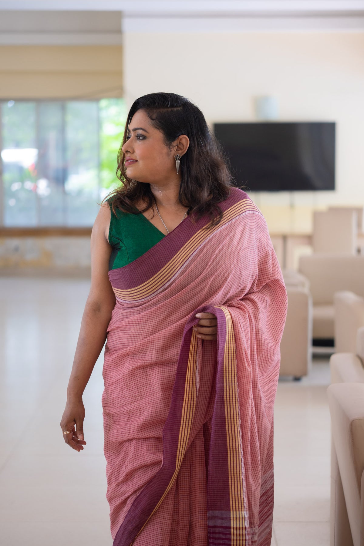 Mahima gamcha Saree
