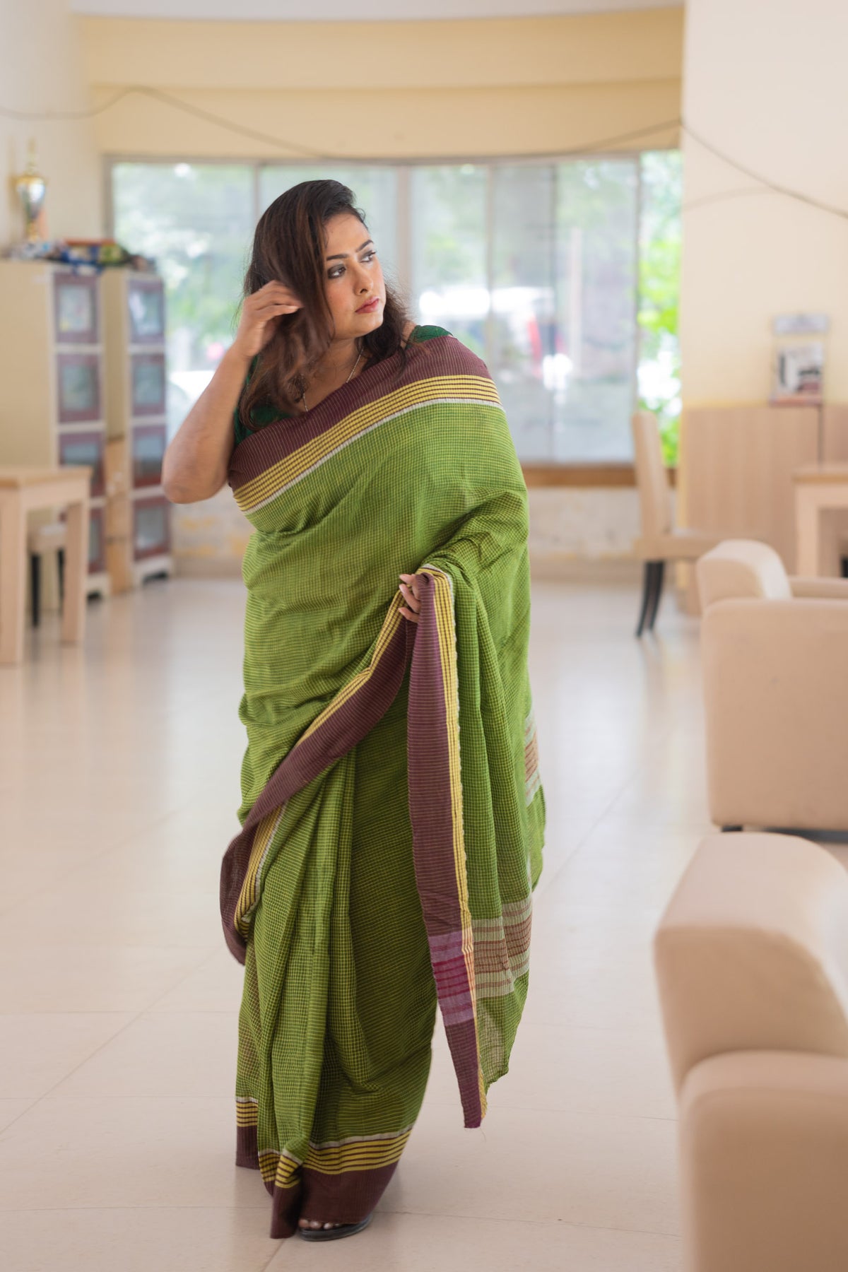 Patra gamcha Saree