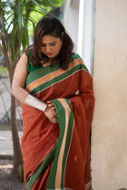 Choco gamcha Saree