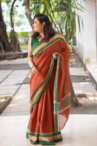 Choco gamcha Saree