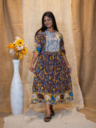 Kalamkari Spectrum Handwork Cotton Dress