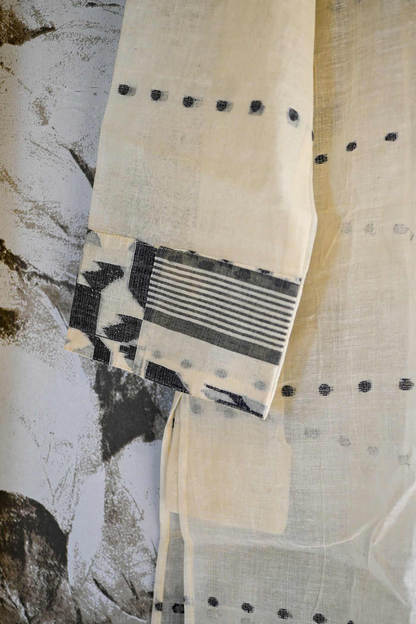 Jamdani long Kurta white