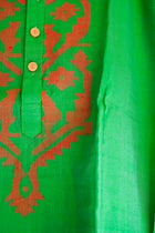 Jamdani long Kurta green - Uttariya