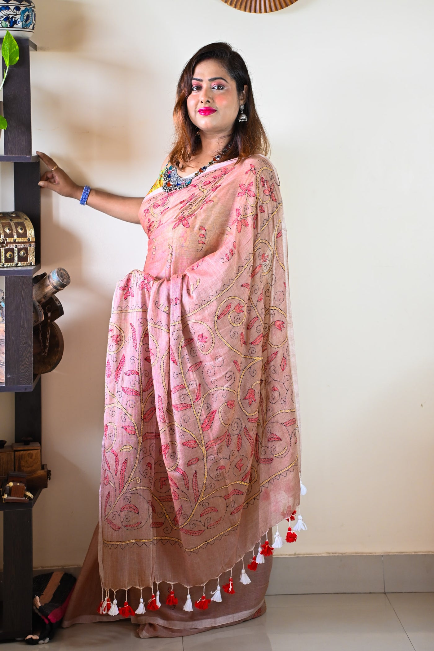 Chandan Katha Saree - Uttariya