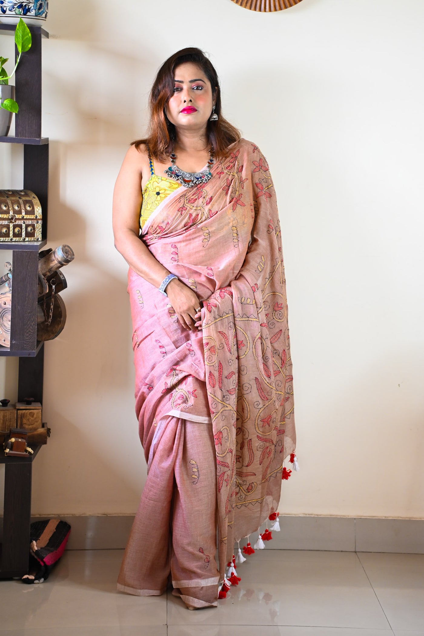 Chandan Katha Saree - Uttariya