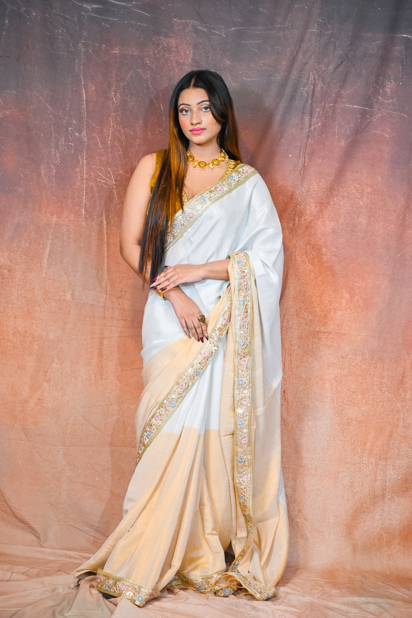 Silgold Silk Zardosi Saree