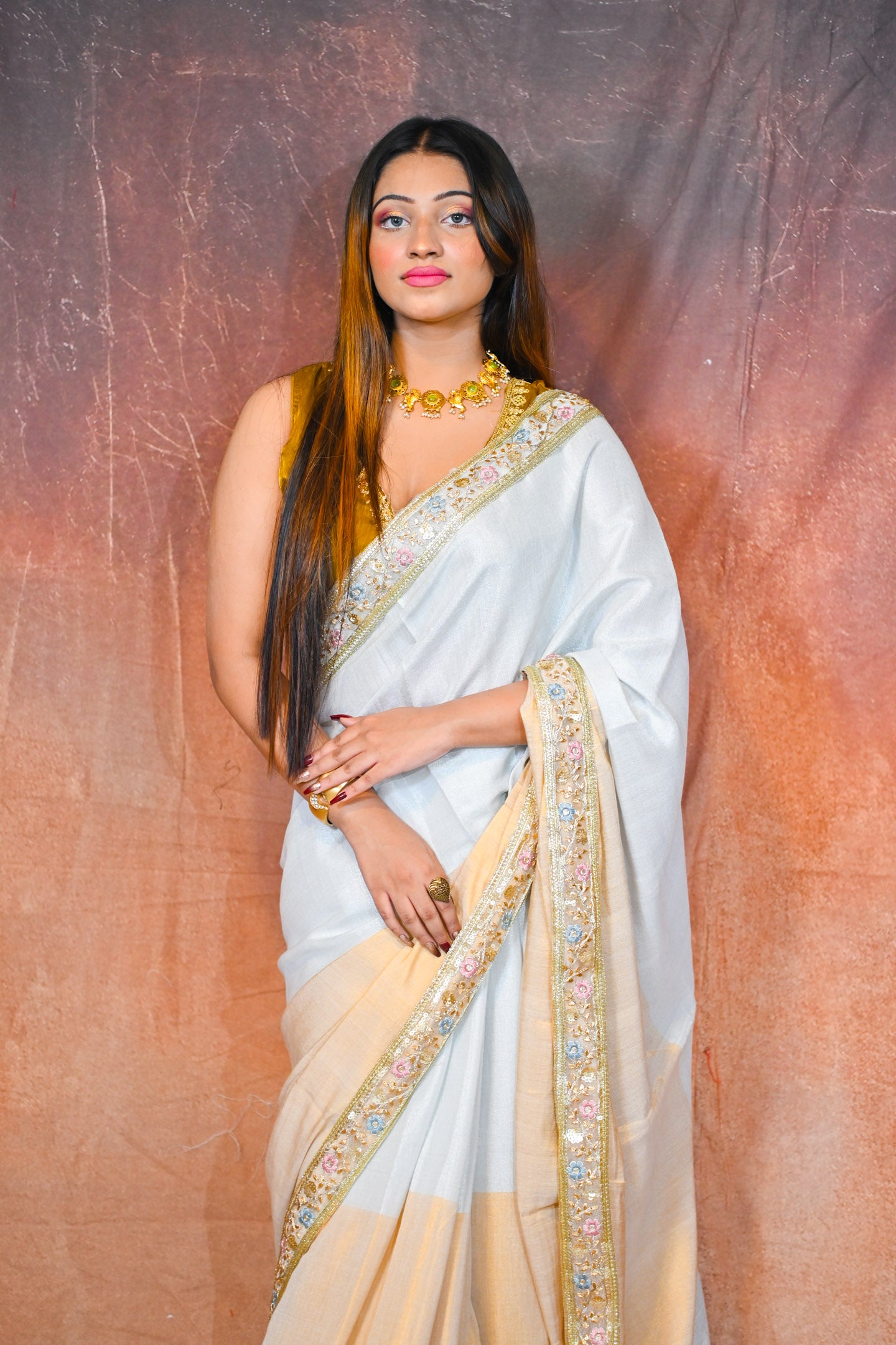 Silgold Silk Zardosi Saree