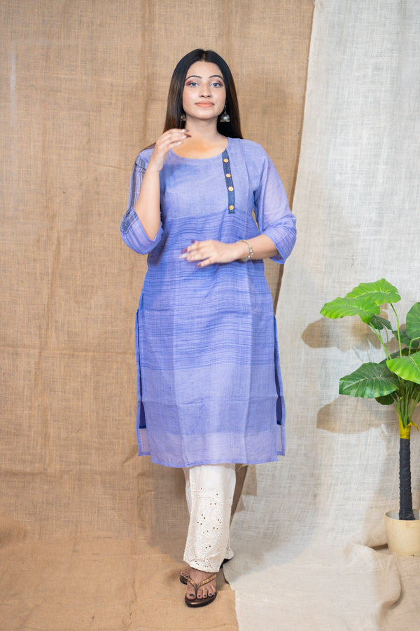Printed Cotton Saree Blouse - Uttariya