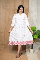 Shankha — Handwoven Jamdani Dress - Uttariya