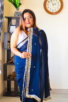 Royal Zardosi Silk Saree - Uttariya