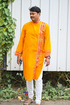 Ikkat long kurta