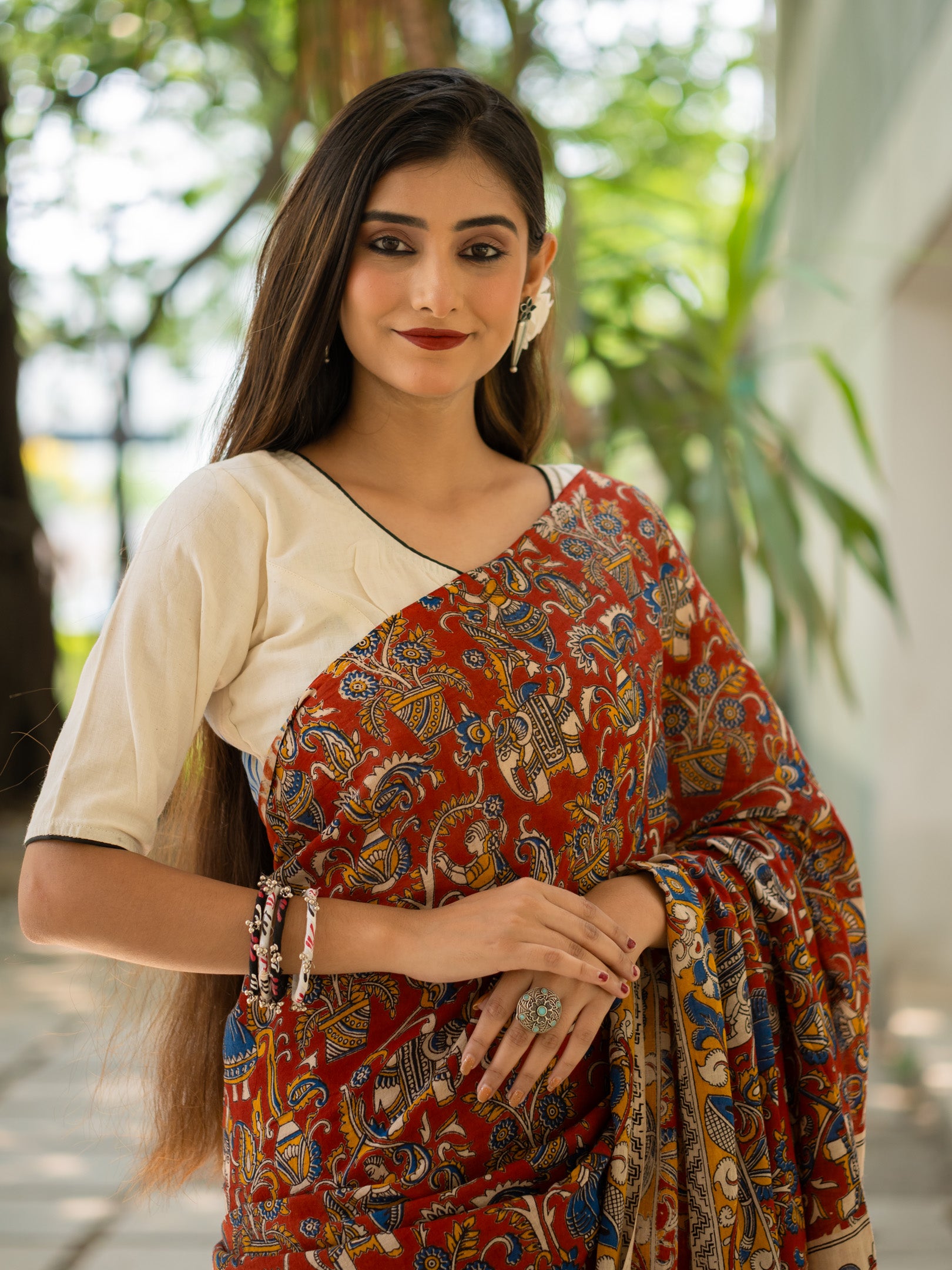 Egypt Kalamkari Saree
